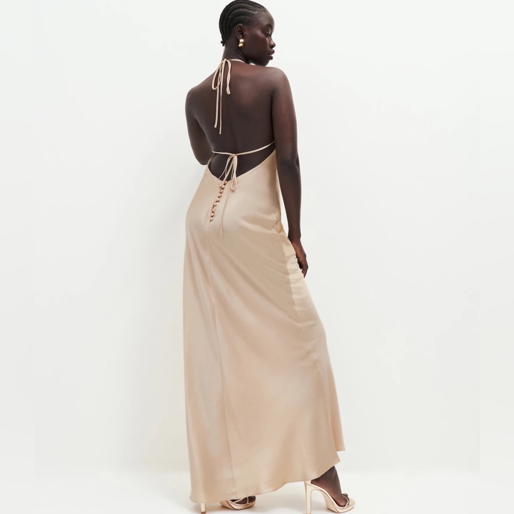Reformation Jeany Silk Dress Medium